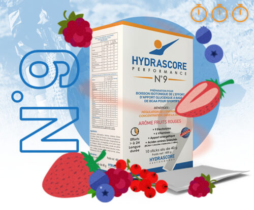 sticks hydrascore performance numero 9 arome fruits rouges